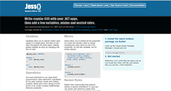 Desktop Screenshot of dotlesscss.org